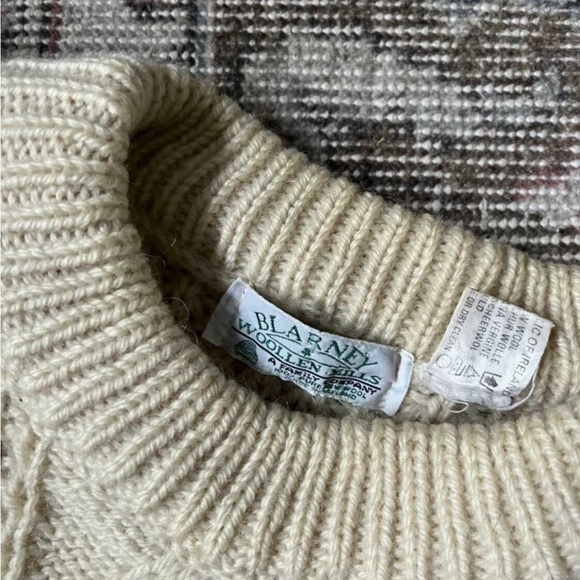Blarney woollen mills Irish fisherman sweater - Picture 2 of 4